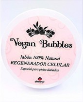 Vegan Bubbles Jabón natural artesanal Regenerador Celular facial corporal pieles con psoriasis